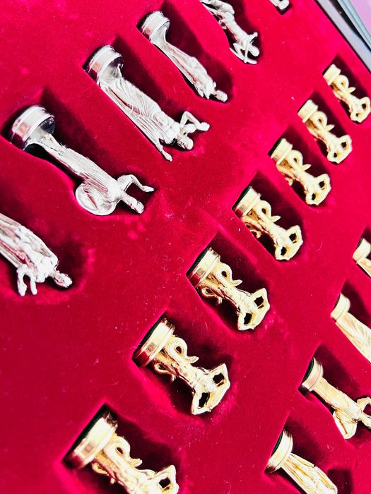 Przepiękny zestaw Szachów Manopoulos Ekskluzywne Szachy z Grecji