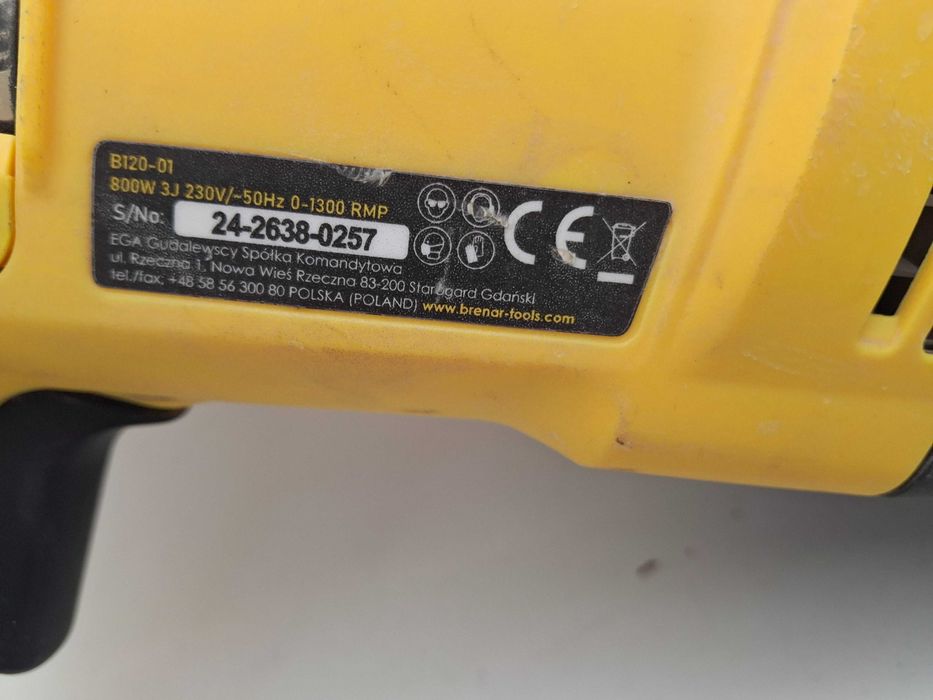 Młotowiertarka SDS-PLUS Brenar B120-01  800W