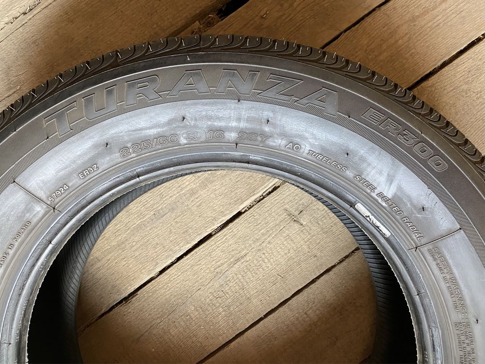 Літня резина шини (пара) 225/60R16 BRIDGESTONE