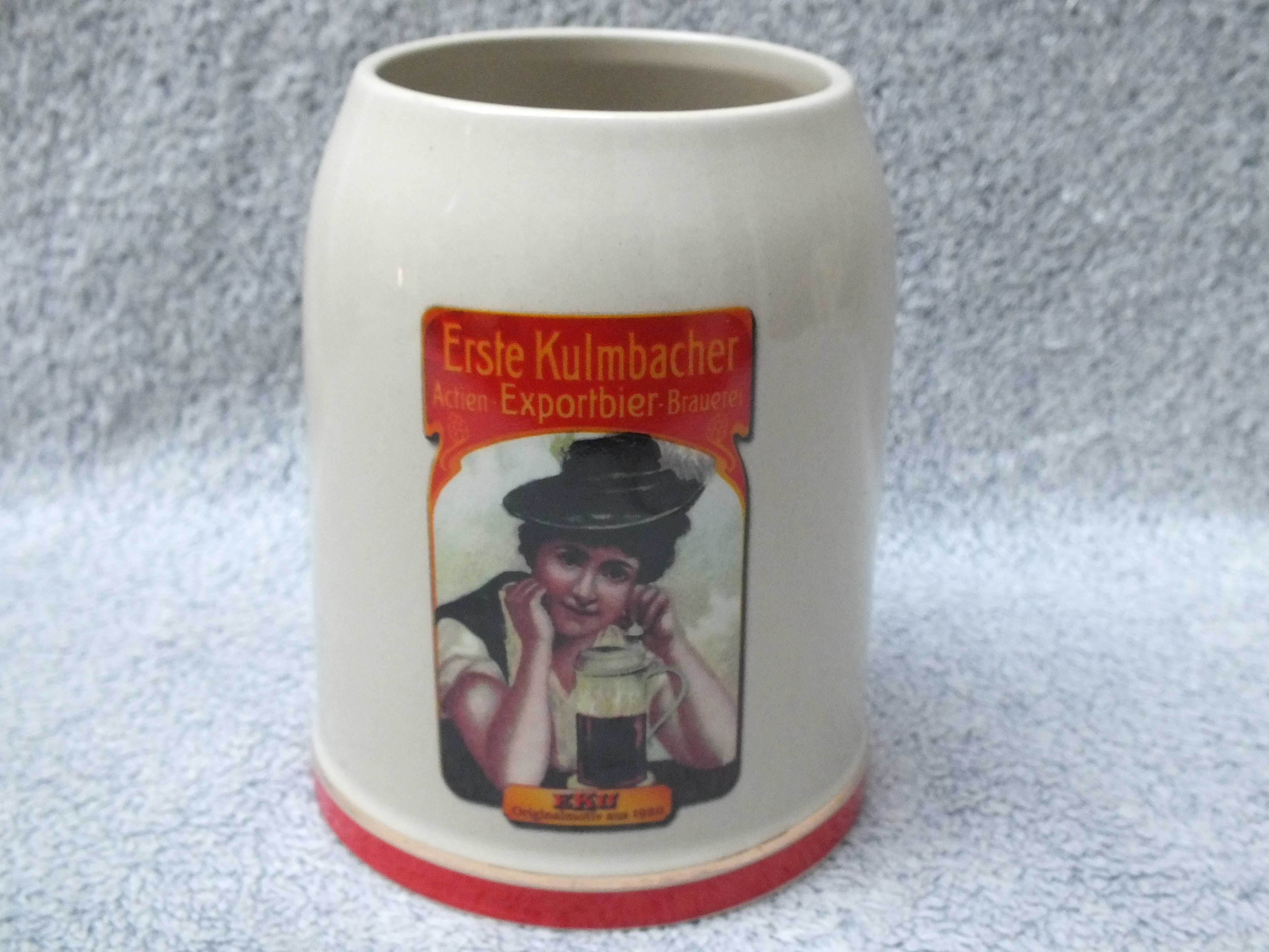 Ceramiczny kufel browaru Kulmbach -Erste Kulmbacher Export-