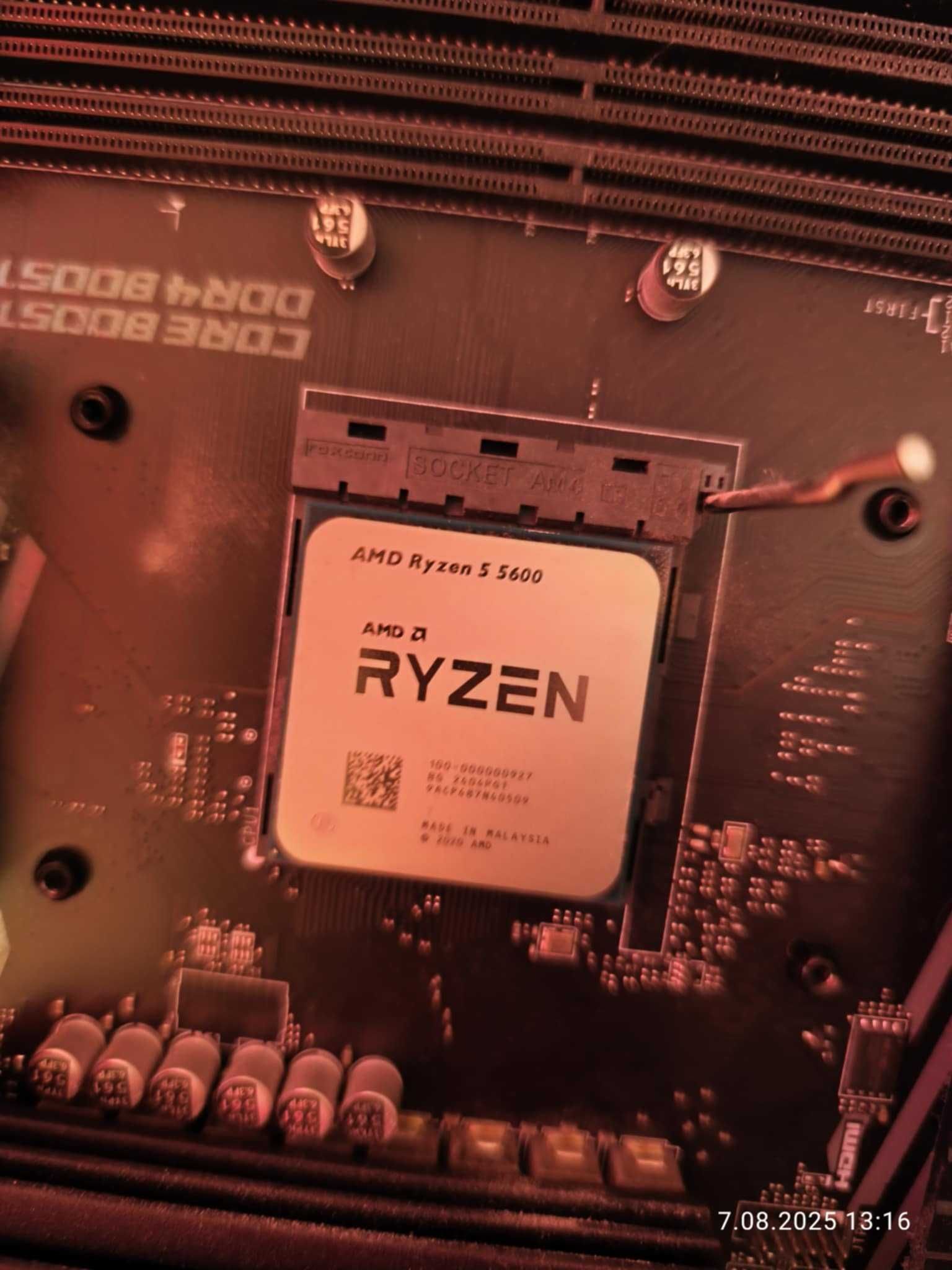 b550-A-pro z ryzen 5 5600 i 1 kostką 16gb ram ddr4 3200mhz 16cl