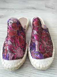 Buty espadryle rozmiar 39 wkładka 25 cmCOX cekiny