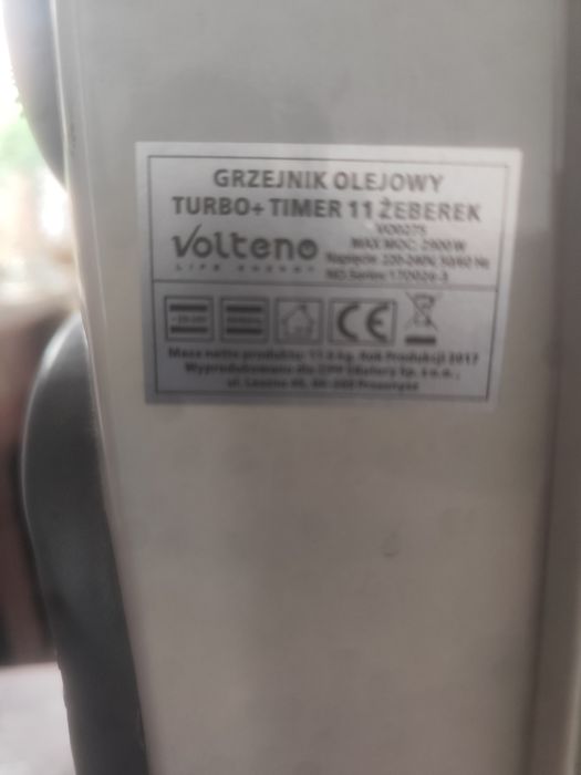Grzejnik olejowy z termostatem i 11 żeber Max moc 2900W  OKAZJA !!!