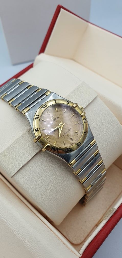 Omega Constellation Quartz Half Bar - cal. 1456 - stal + 18k złoto