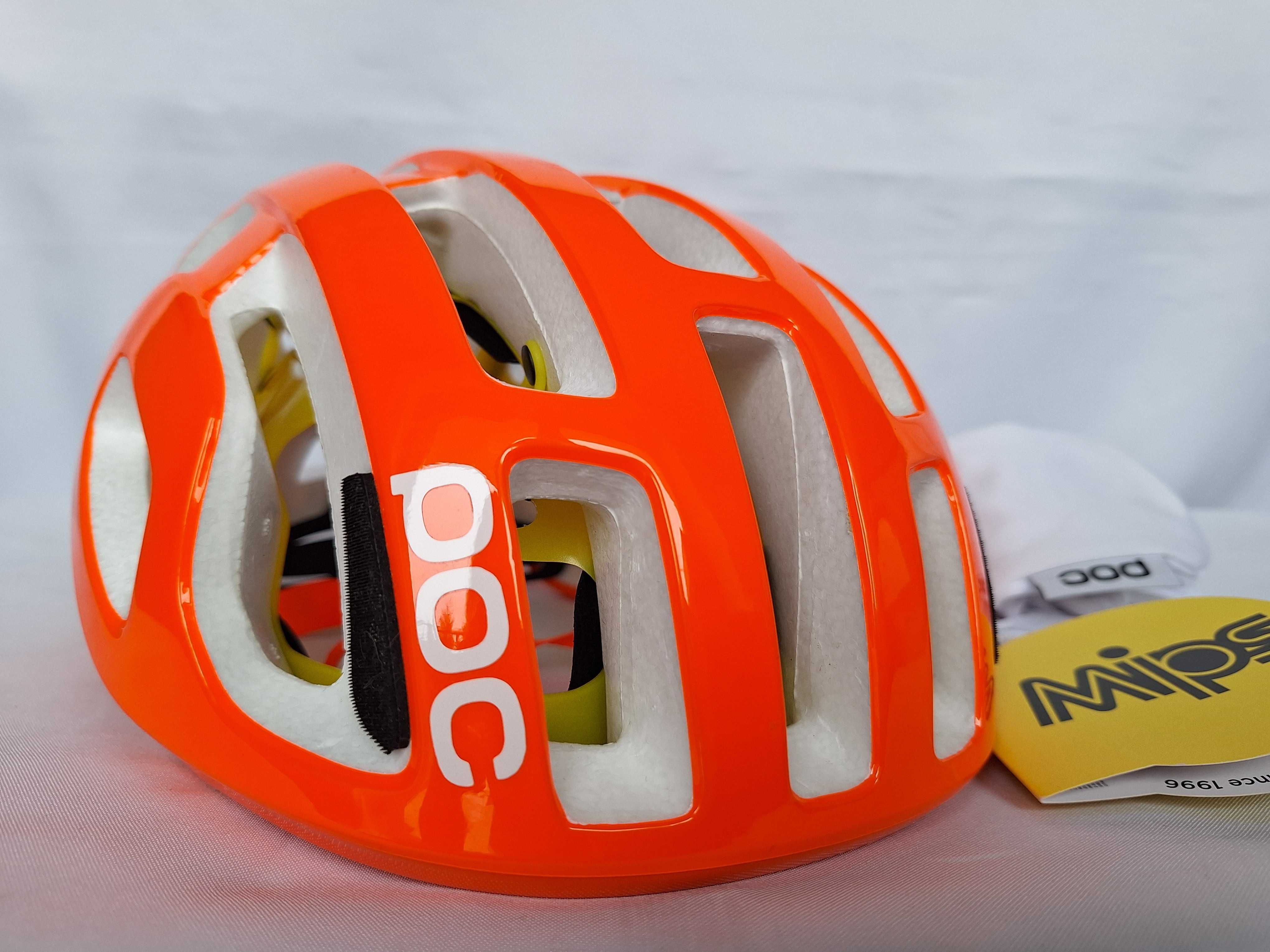 Kask rowerowy szosowy Poc Octal Mips Fluorescent Orange Avip S 50-56cm