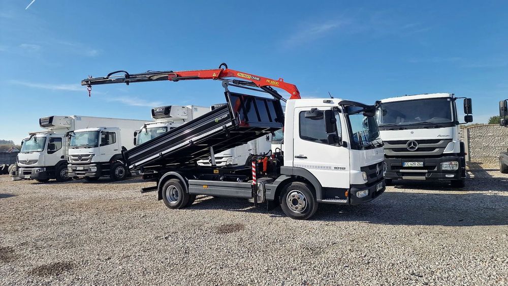 Mercedes-Benz Atego 1018 Kiper Hds/Pilot/ Wywrot  Palfinger PK 6500 -Pilot -Dwa Wysuwy / UDT co 2-Lata