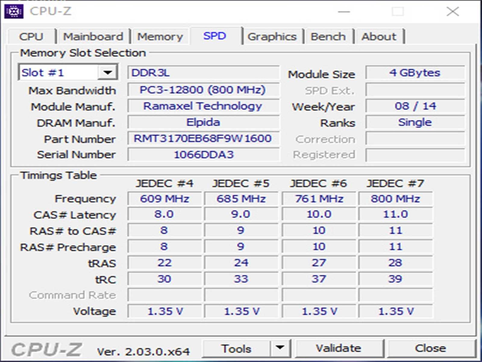 DDR3 8GB RamAxeL 12800 L