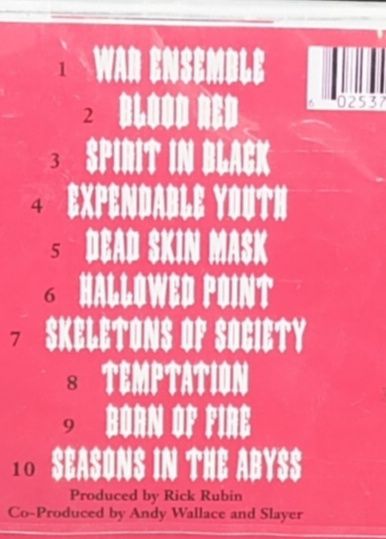 Slayer - Seasons In The Abyss - cd