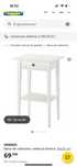 Mesas de cabeceira ikea hemnes