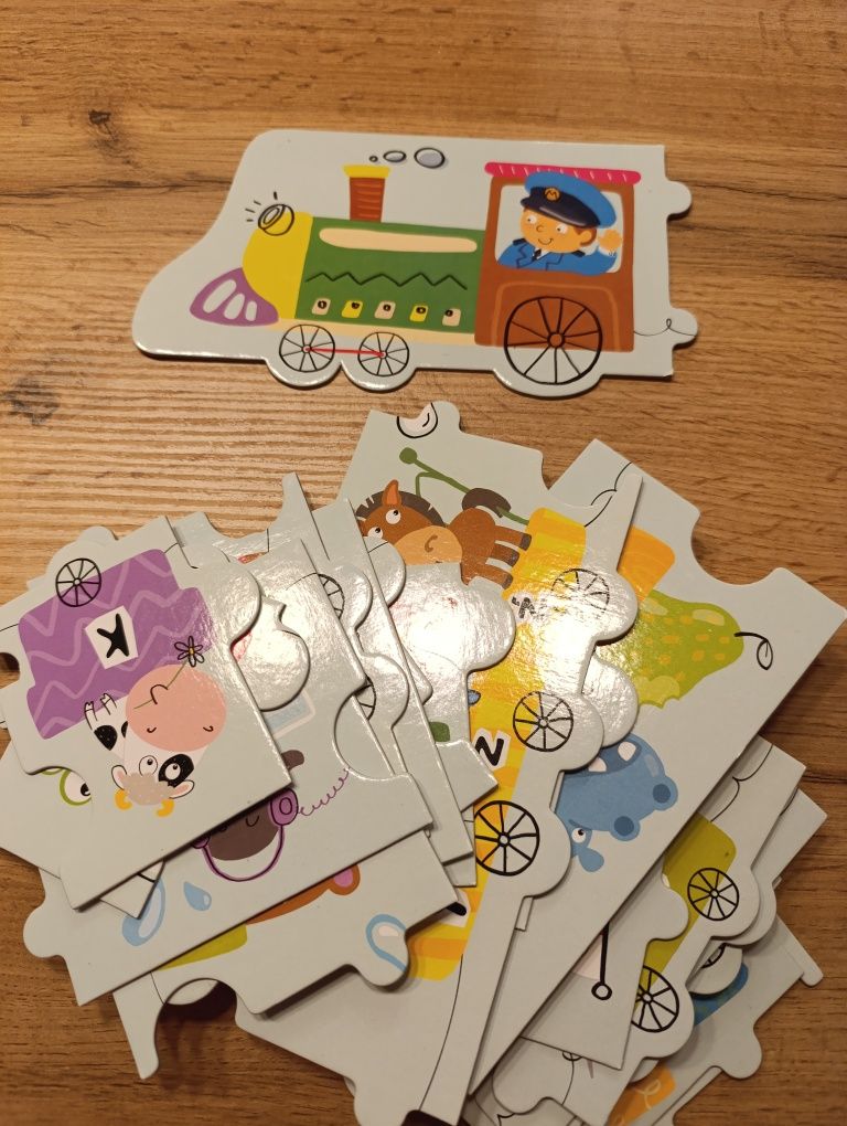 Puzzle Alfabet pociąg 3+