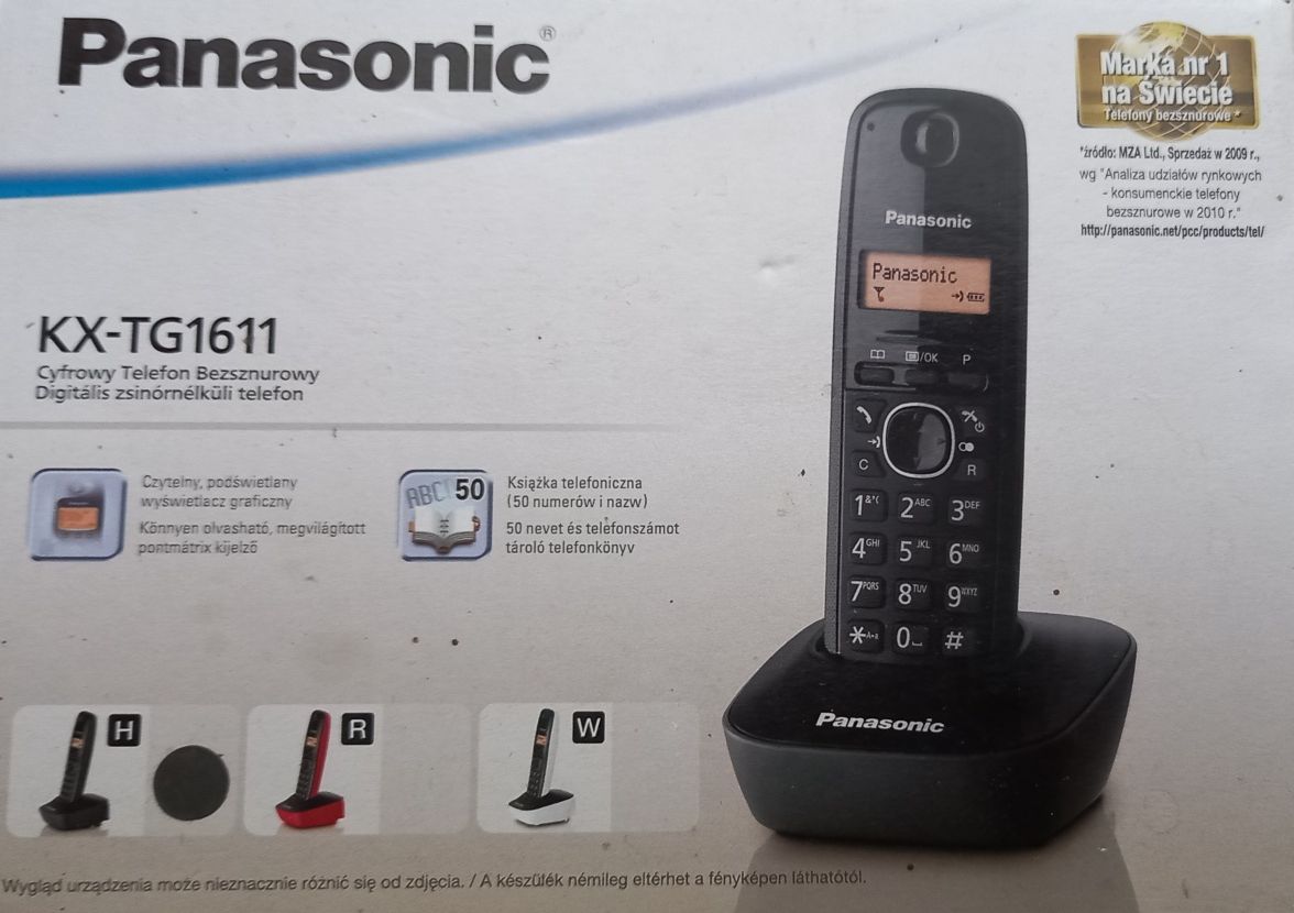 telefon stacjonarny Panasonic, uszkodzony