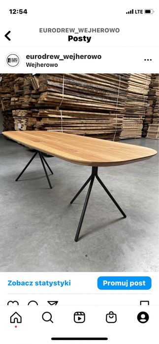 Stół LOFT Industrial lite drewno postarzany rustykalny dąb