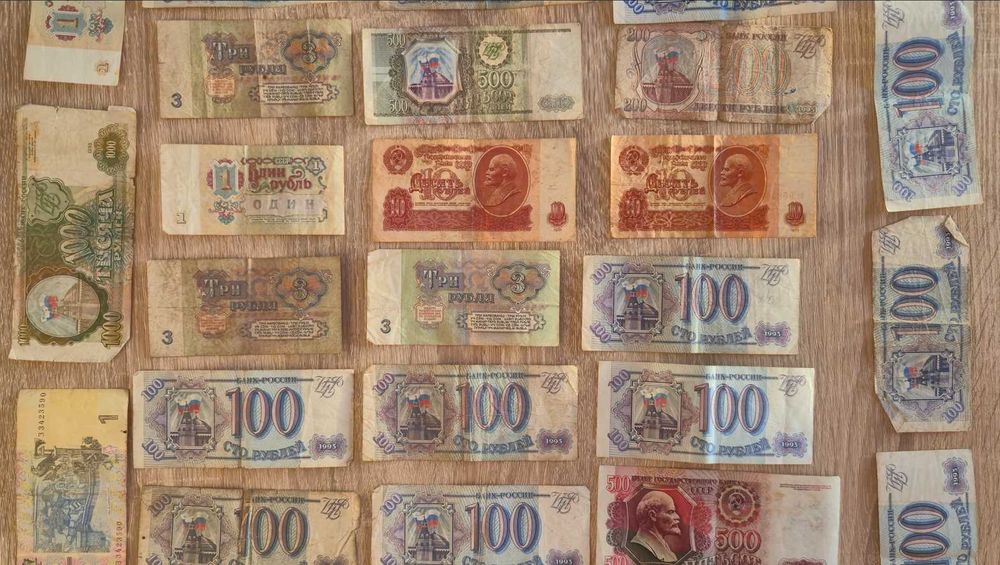 Zestaw 38 banknotów (Rosja, Białoruś, Ukraina)