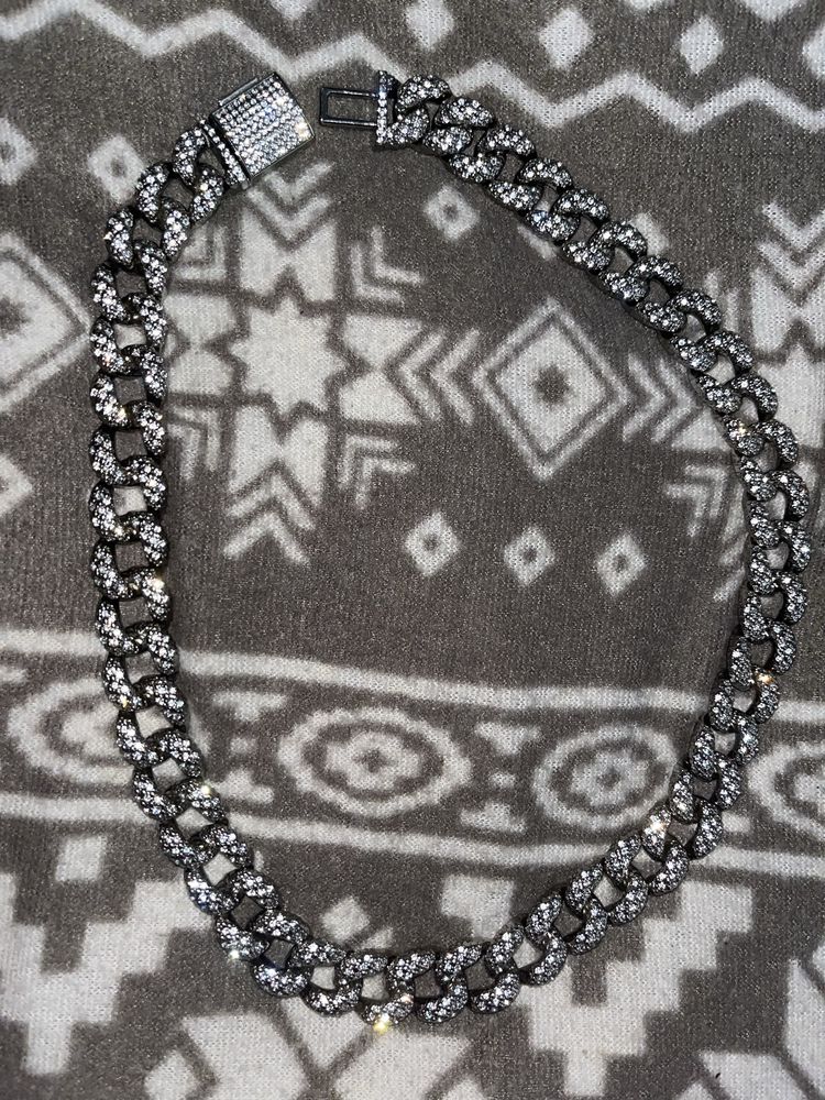 gruby chain cuban link z pendantem
