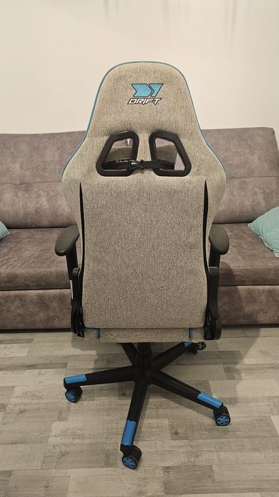 Cadeira Gamer/Gaming Azul e Cinzenta