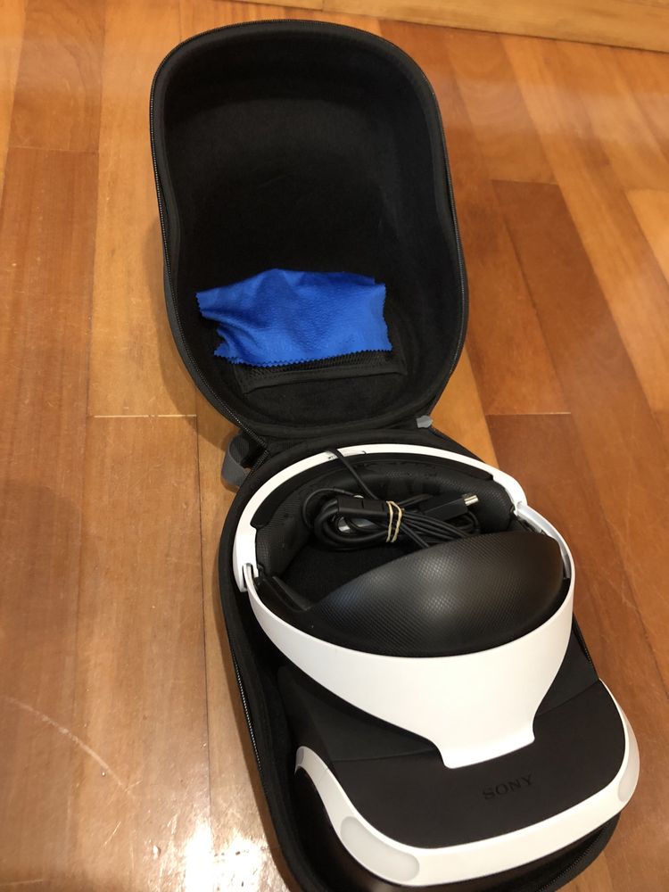 PlayStation VR + câmera + bolsa de arrumação