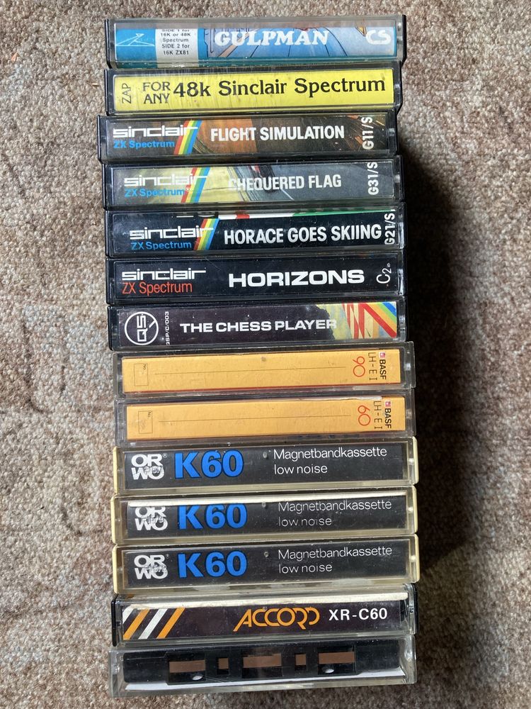 ZX Spectrum gry na kasetach audio