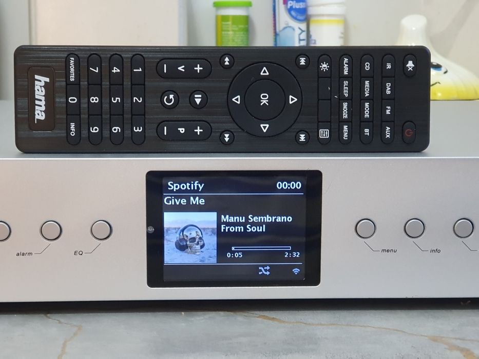 Tuner radiowy internetowy Hama DIT2100 z pilotem MSBT Spotify Bluetoot