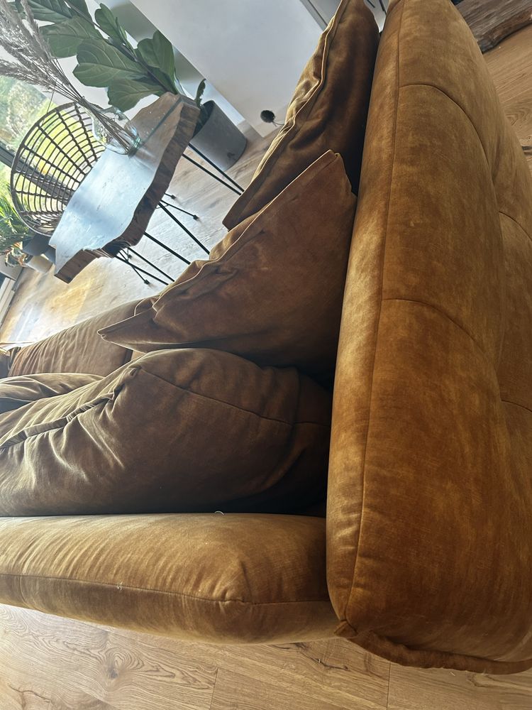 Bardzo wygodna Sofa 4osobowa 295x 110 miodowa