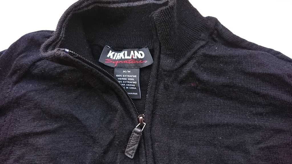 Мериносовая термо кофта KIRKLAND SIGNATURE 1/4 ZIP. 100% merino wool