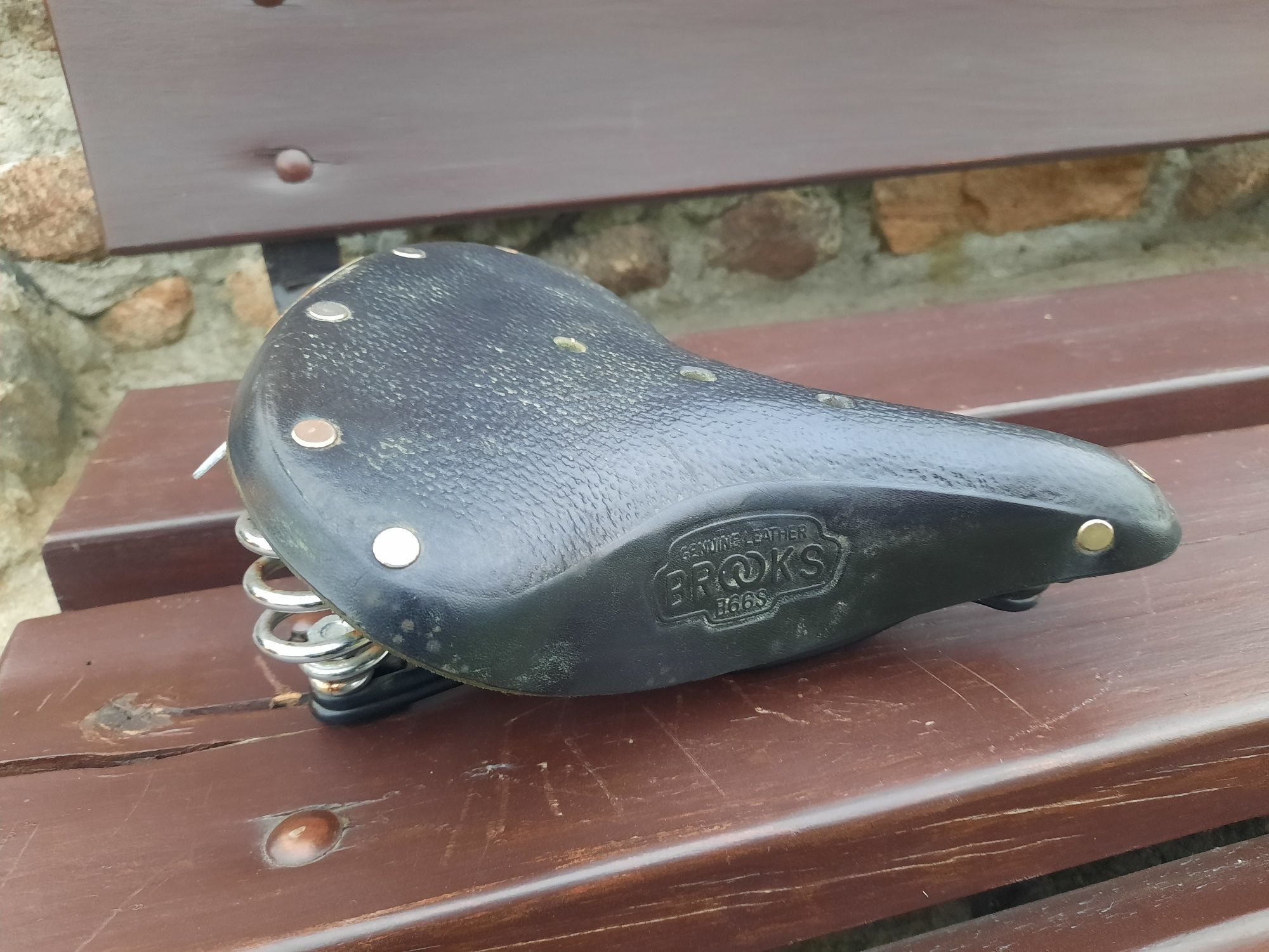 siodełko siodło BROOKS B66s skóra spręrzyny skórzane 0425