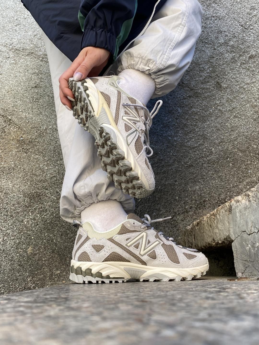 Кроссовки New Balance 610 Beige Cream