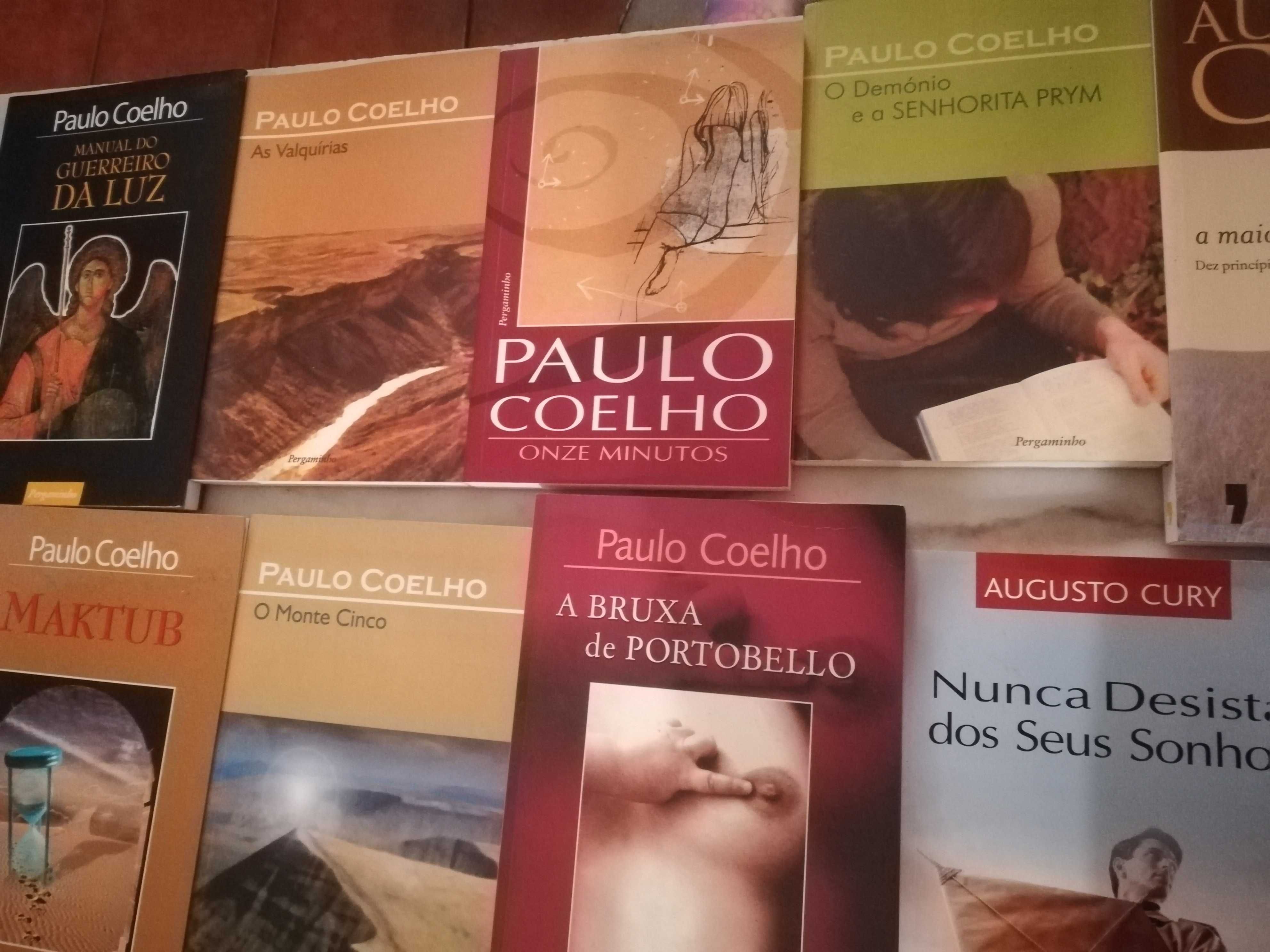 Conjunto de 12 Livros Paulo Coelho/Augusto Cury