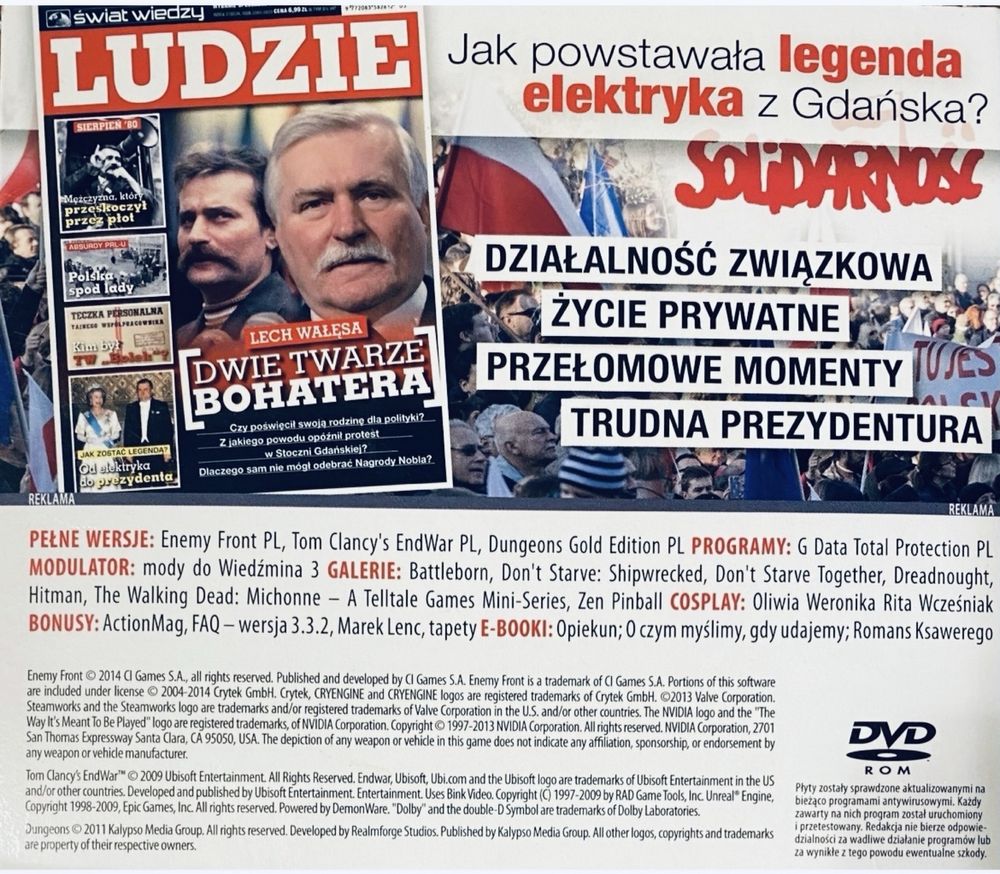Gry CD-Action 2x DVD nr 257: Enemy Front, Endwar, Dungeons