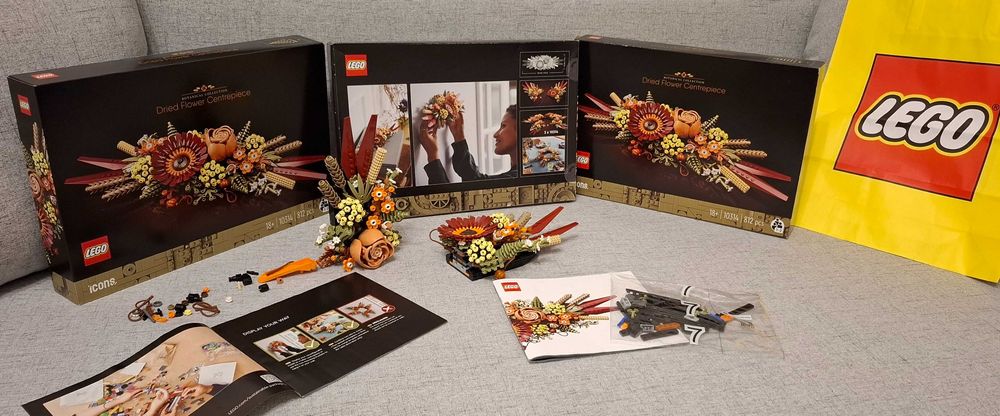 LEGO 10314 suszone kwiaty, stroik, UNIKATOWE- zakończona produkcja