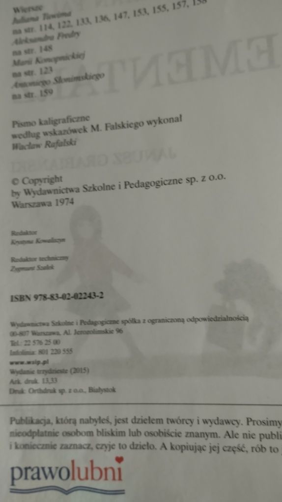 Elementarz Marian Falski jak nowy