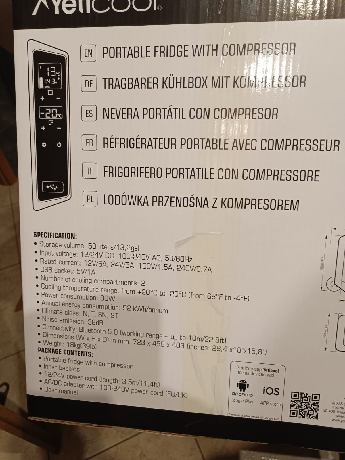 Lodówka yeticool tx50 jak nowa