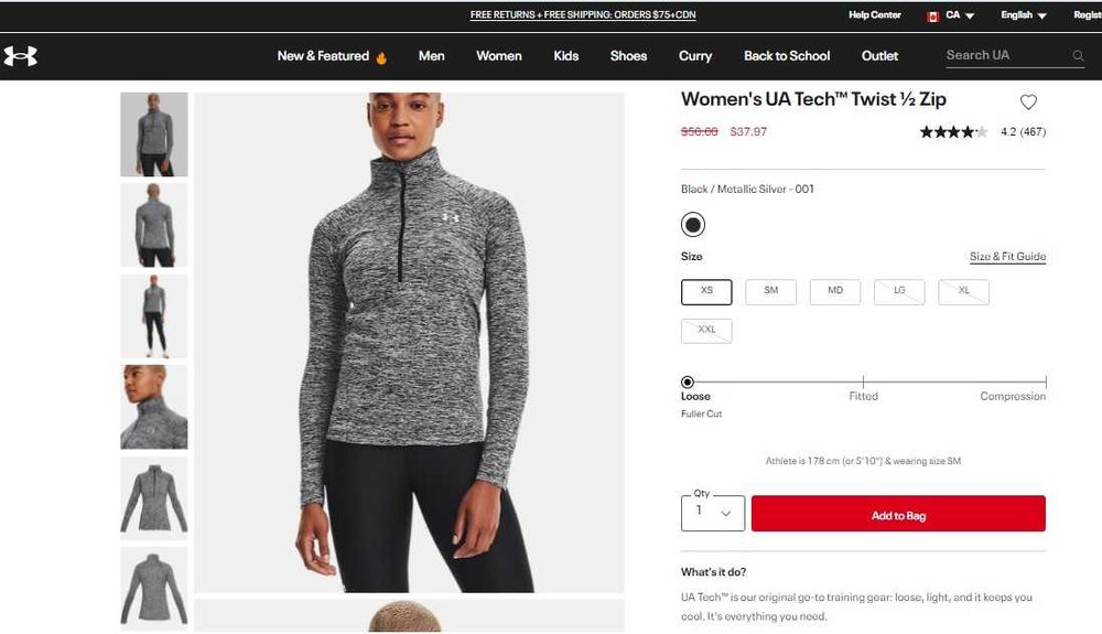 Кофта тренувальна жіноча лонгслив спортивний under armour
