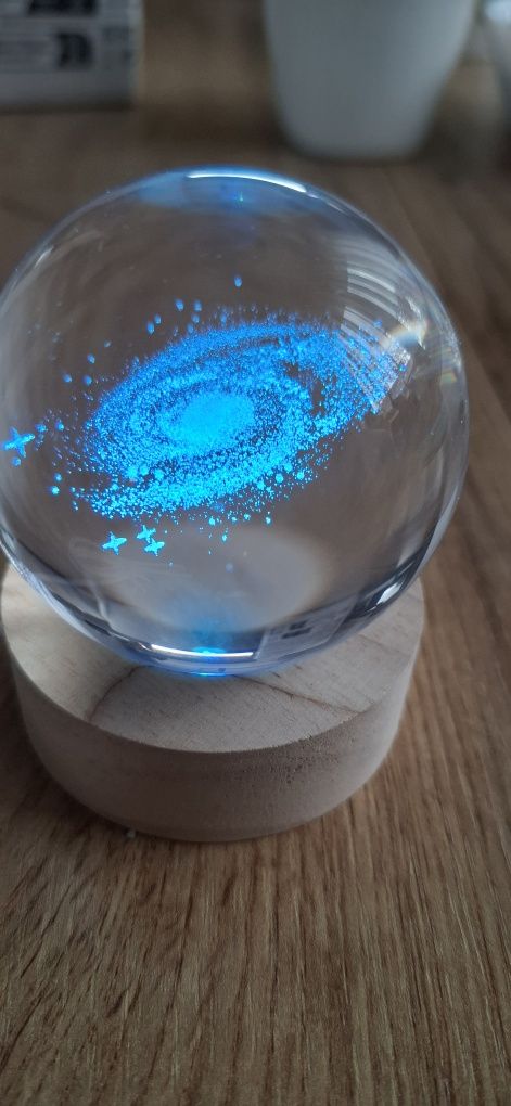 Kryształowa kula-droga mleczna LED RGB lampka