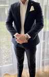 Garnitur Giacomo Conti SLIM granatowy