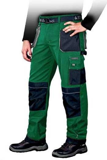 Spodnie robocze męskie zielone Leber & Hollman rozm. 54 (176-182) Nowe