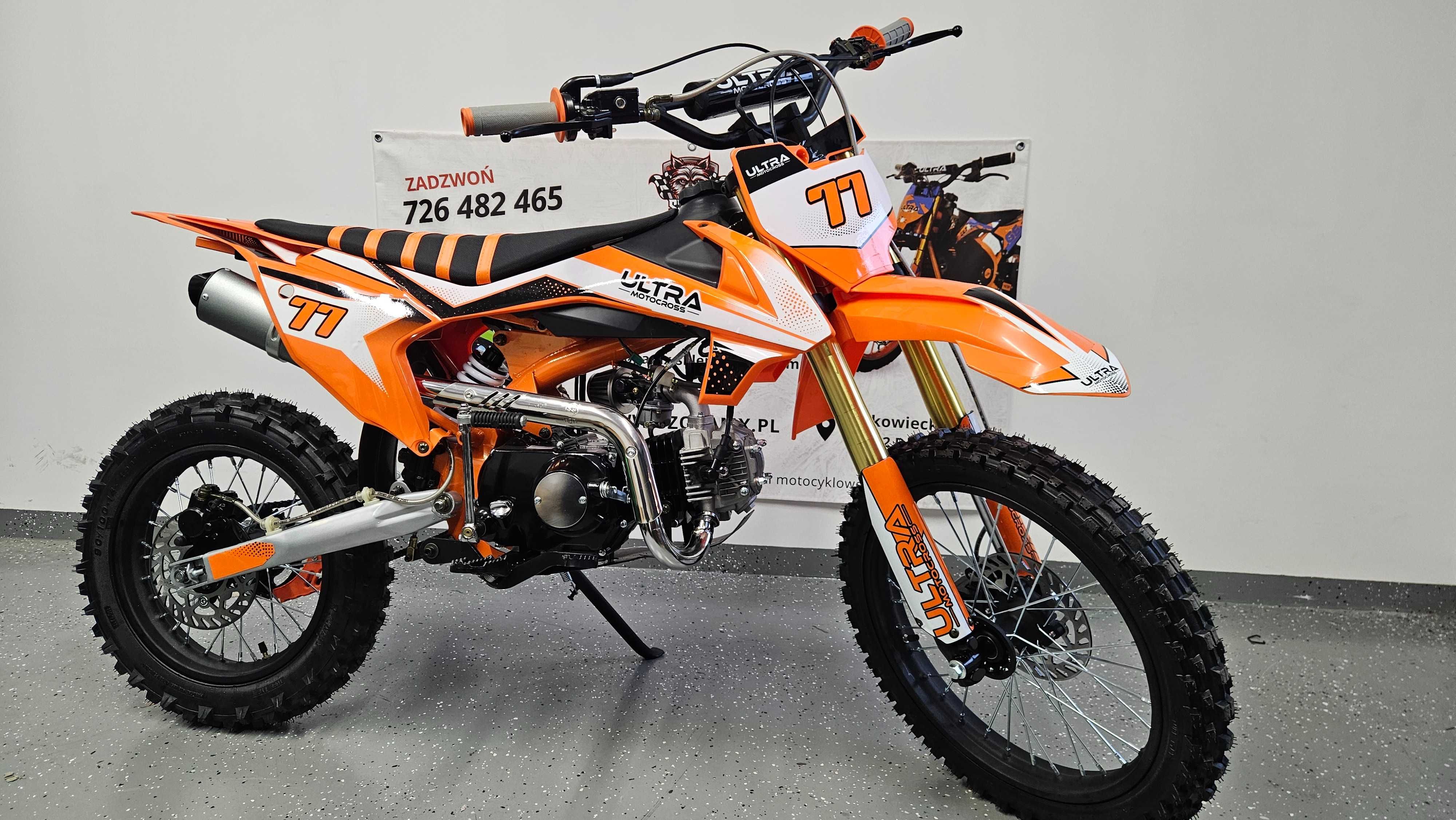 Cross spalinowy Ultra 125cc PIT BIKE 17/14 - KTM 110 MRF 140 -RATY