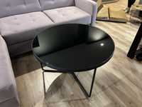 NOWA Ława stolik ITALIA szklana czarna - Signum Italia 80cm