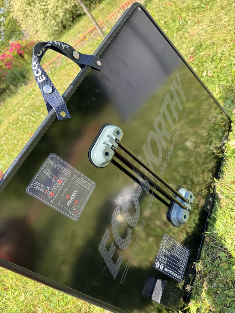ECO-WORTHY 12V 100W Przenośny składany panel solarny