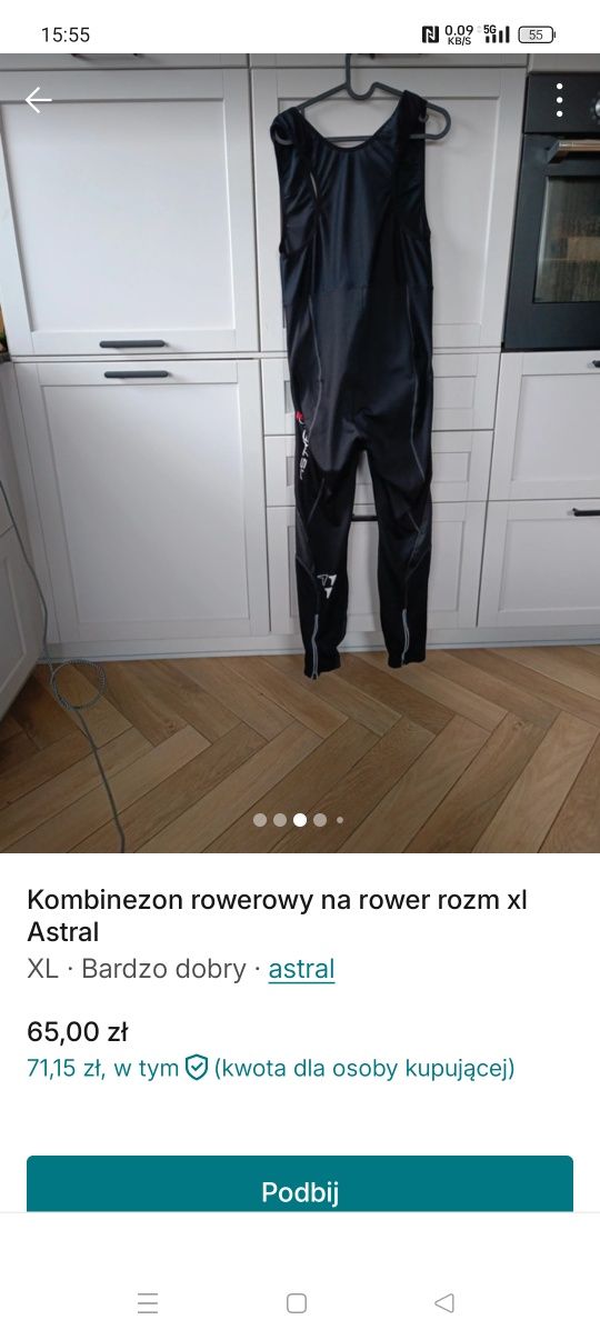 Kombinezon na rower Astral rozm. Xl