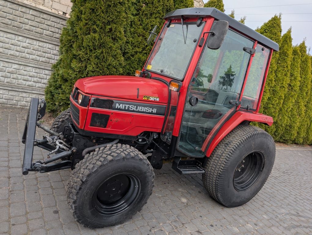 Traktorek Mitsubishi MT301HD, 30KM diesel! 4x4, wałki WOM, TUZ! Okazja