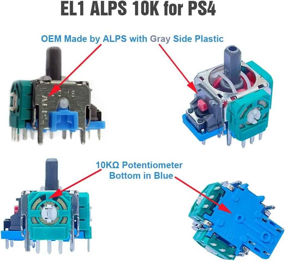 Joystick zamiennik do pad kontroler PS4 ElecGear EL1 SPC524