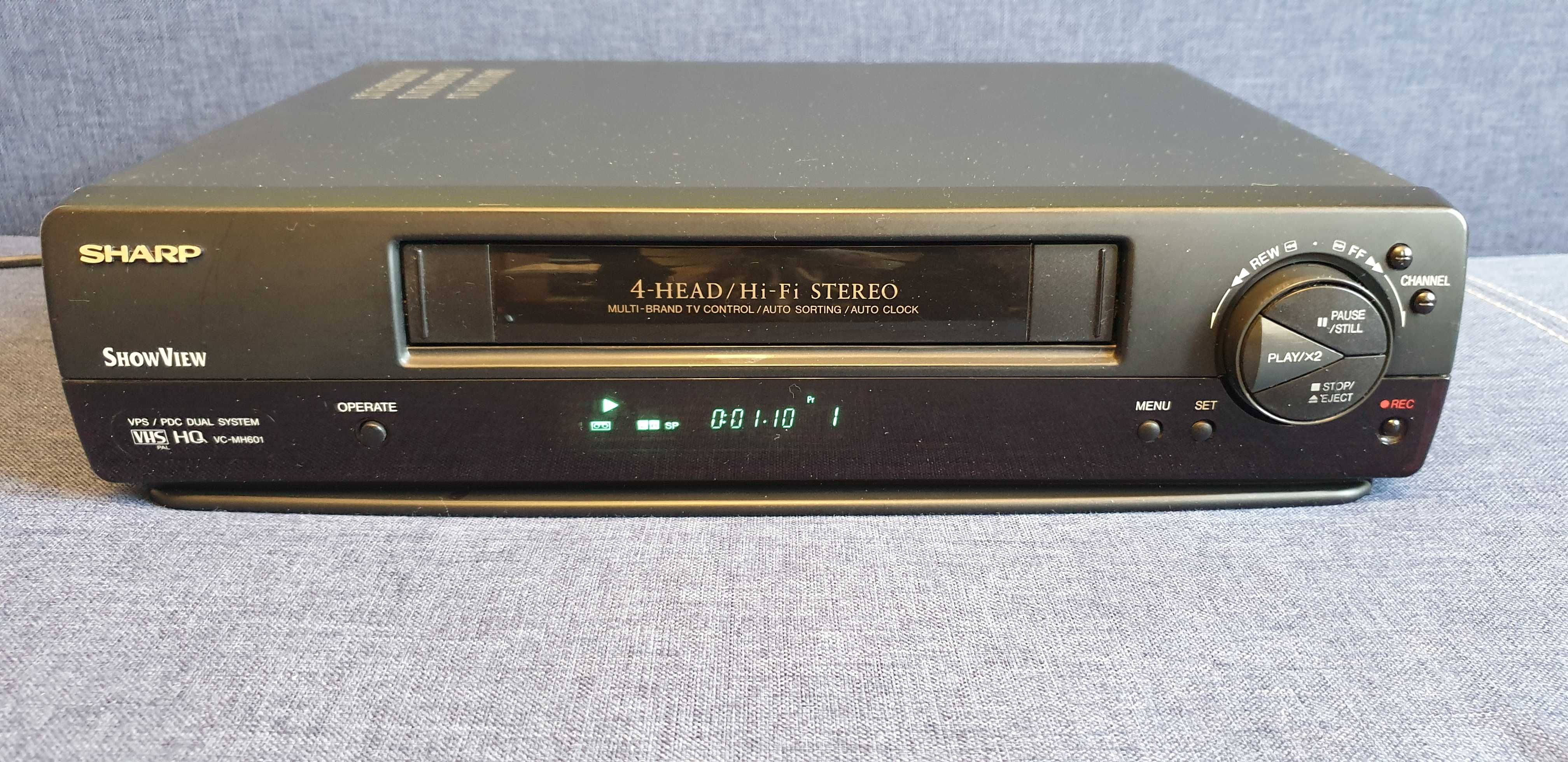 Sharp VC-MH601, Magnetowid VHS