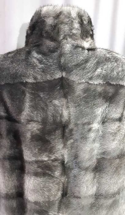 Шуба норковая серая