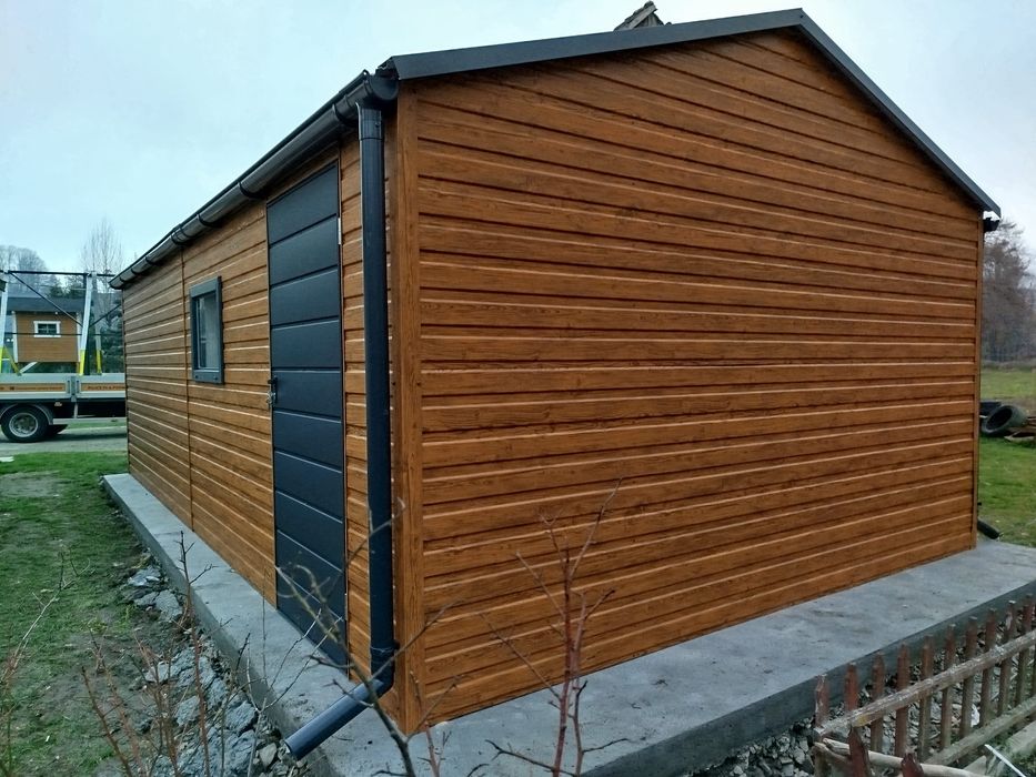 Garaż blaszany 4x7 profil zamknięty ocynk