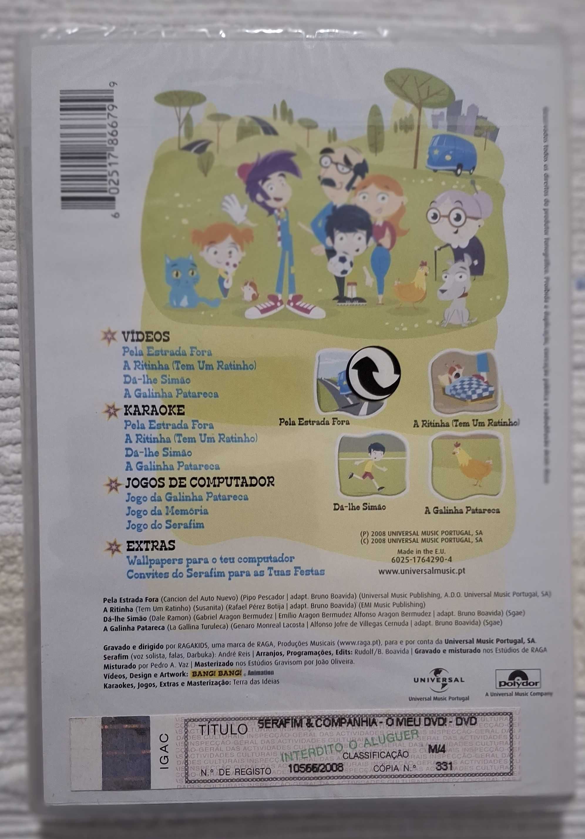 (Lote 20) - DVD Serafim e companhia - novo e selado