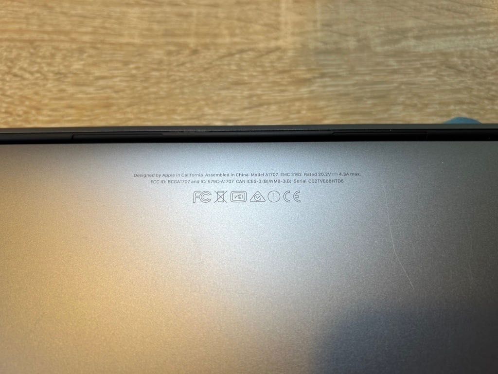 MacBook Pro 2017 15" i7