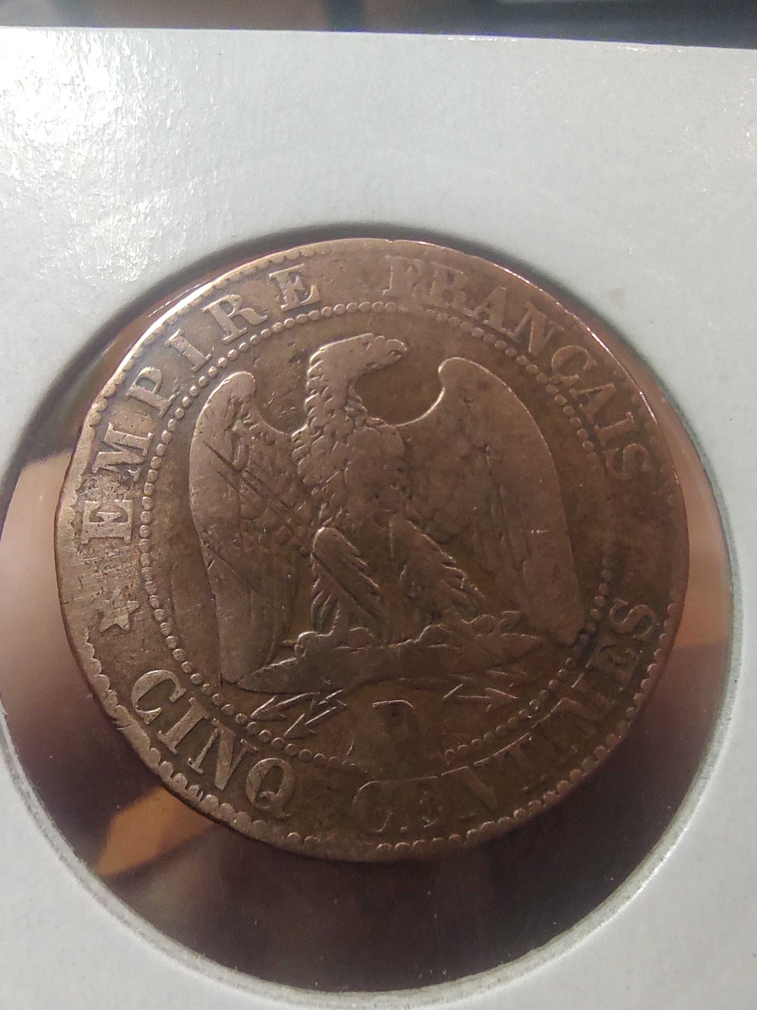 Francja 5 centymów, 1854
