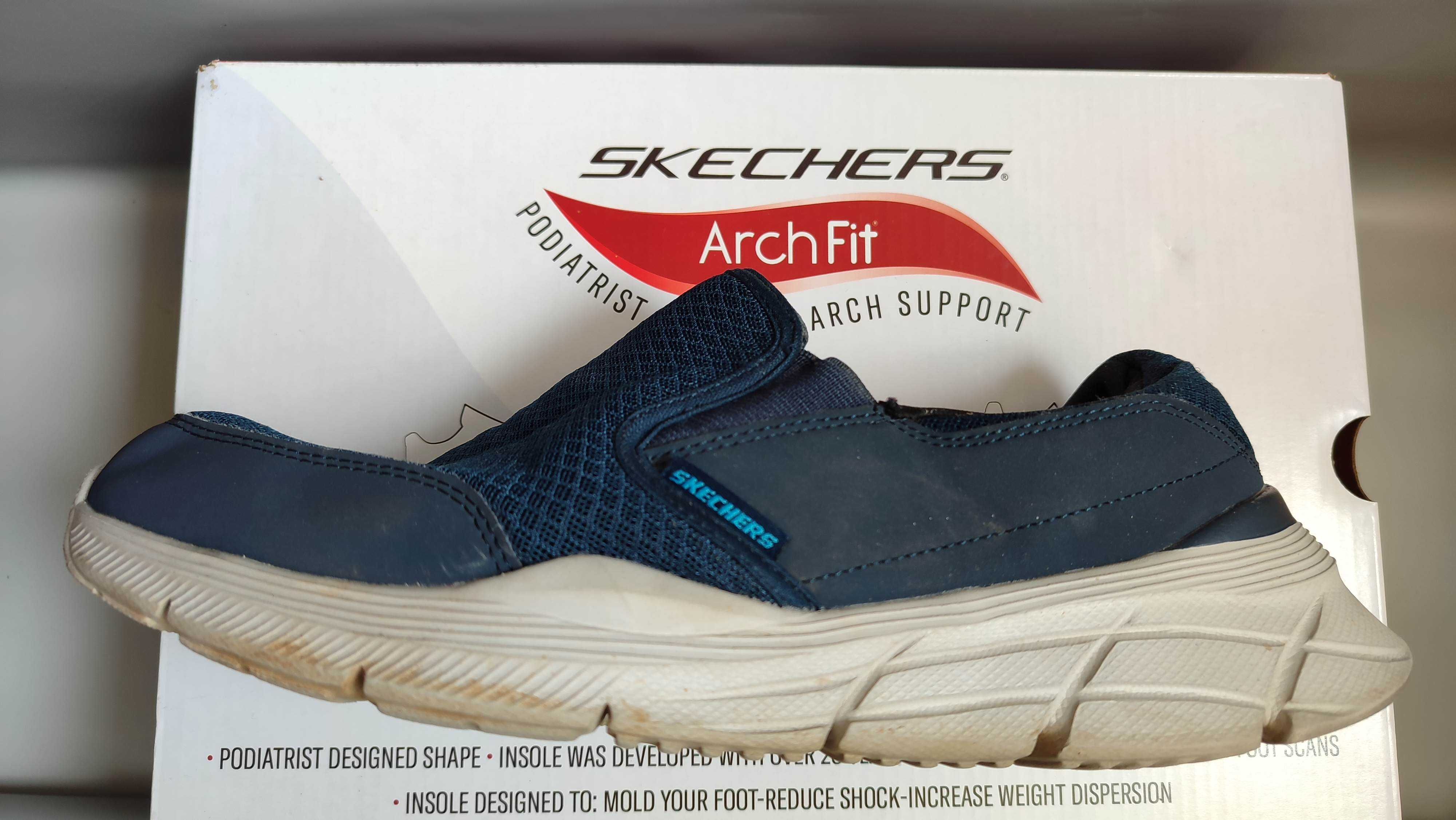Sketchers мокасини чоловічі з натуральної замші та шкіри