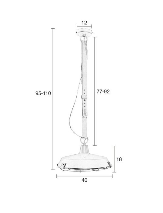 Lampa wisząca Zuiver DEK 40 szara