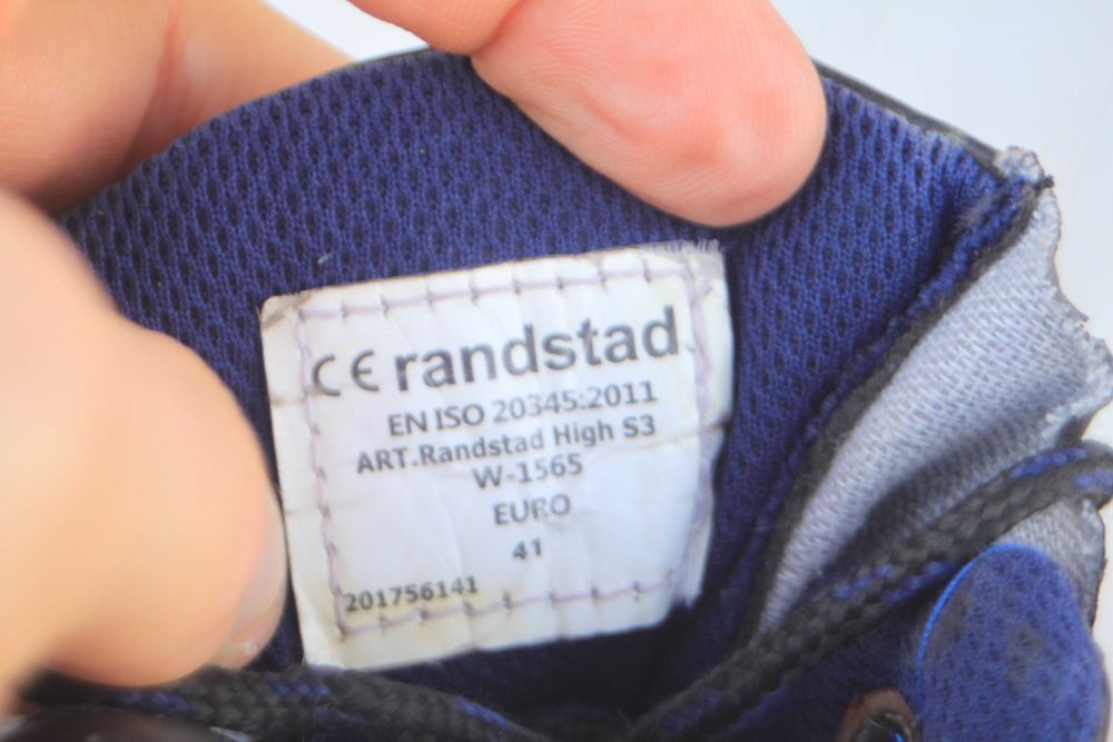 Рабочие ботинки Randstad кожа Германия 41р черевики метал носок